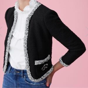 Rebecca Taylor Braided Tweed Jacket size 4